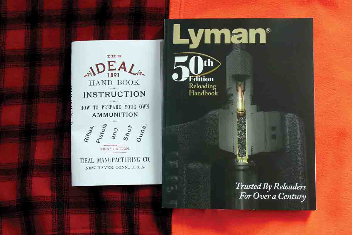 The Ideal handbook initially appeared in 1891, apparently the first loading manual published in America. Lyman’s most recent handbook is the 50th edition.